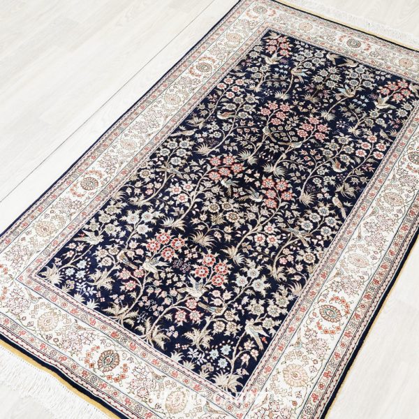 persian handmade silk carpet